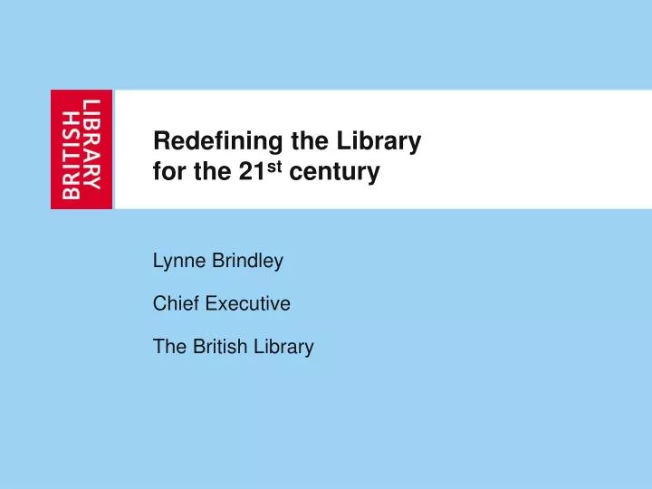 redefining the library for the 21 st century