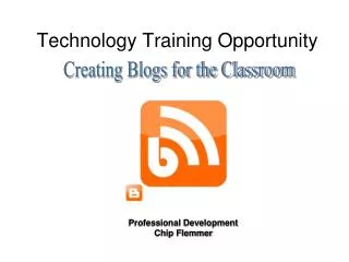 Technology Training Opportunity