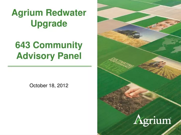 agrium redwater upgrade 643 community advisory panel