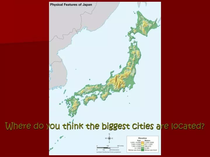 where do you think the biggest cities are located