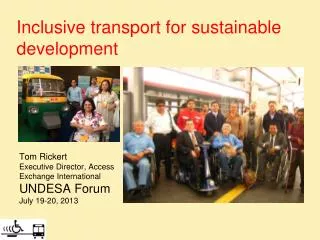 Inclusive transport for sustainable development