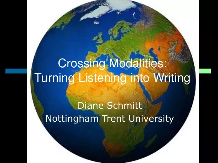 crossing modalities turning listening into writing