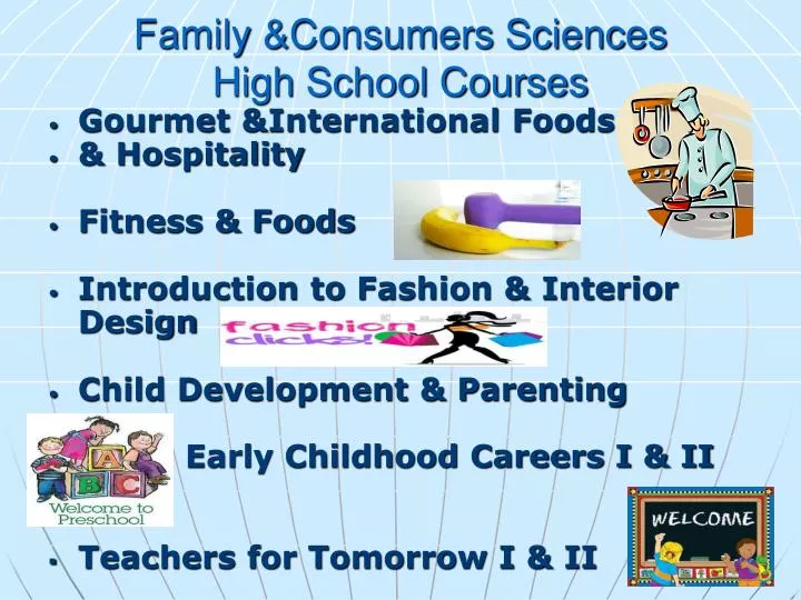 family consumers sciences high school courses