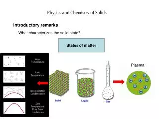 Physics and Chemistry of Solids