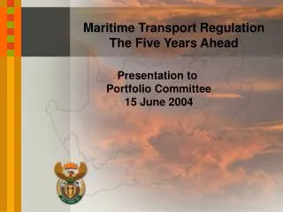 Maritime Transport Regulation The Five Years Ahead