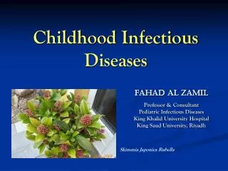 Childhood Infectious Diseases