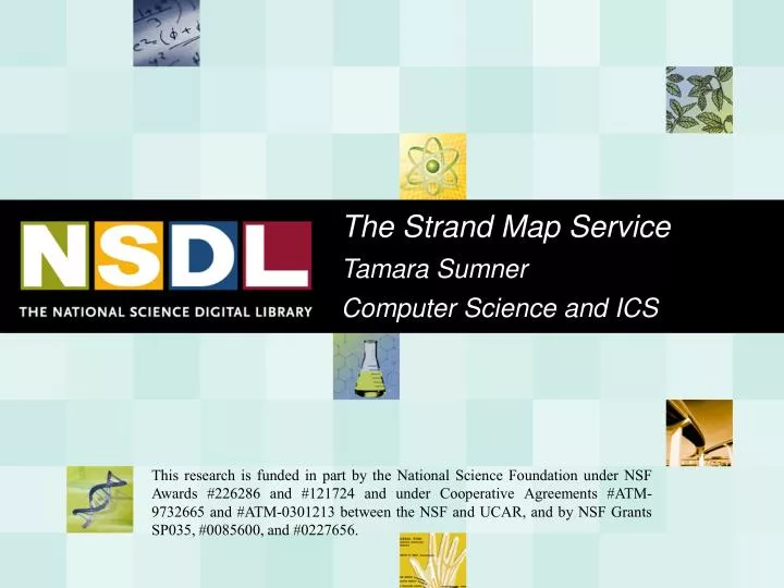 the strand map service tamara sumner computer science and ics