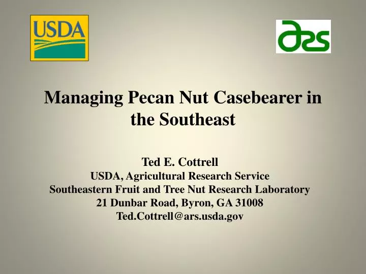 managing pecan nut casebearer in the southeast