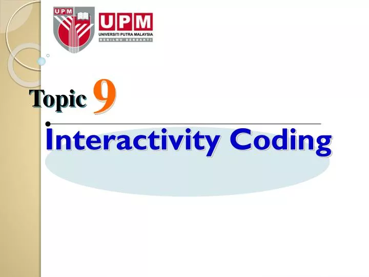 interactivity coding