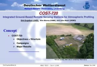 COST-720 Integrated Ground-Based Remote Sensing Stations for Atmospheric Profiling