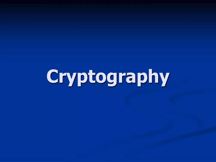 cryptography