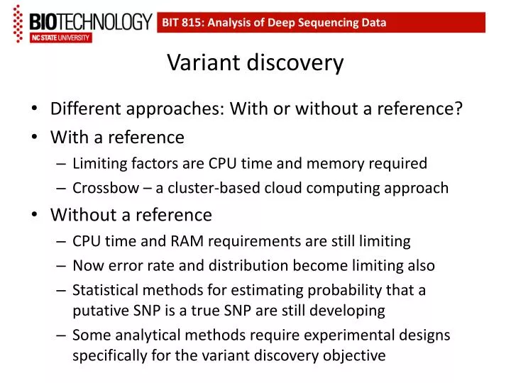 variant discovery