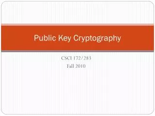 public key cryptography