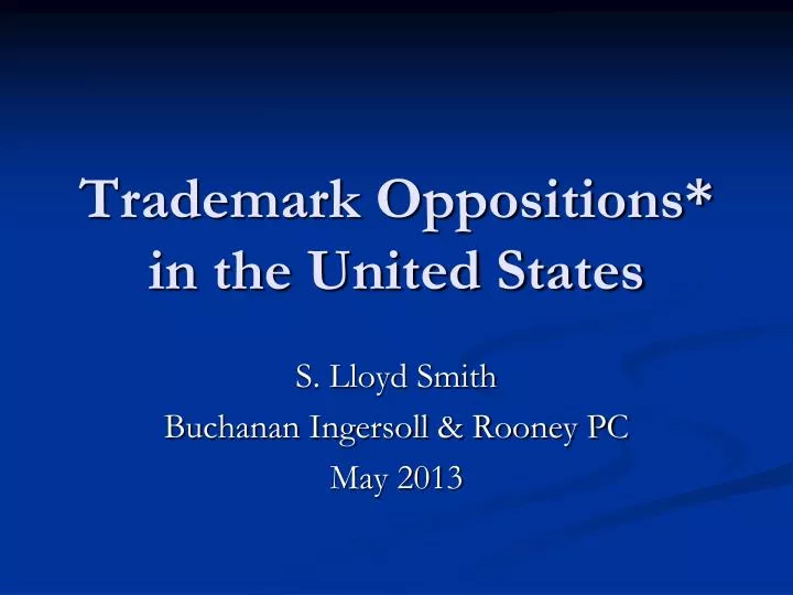 trademark oppositions in the united states