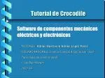 Tutorial de Crocodile - slide 1