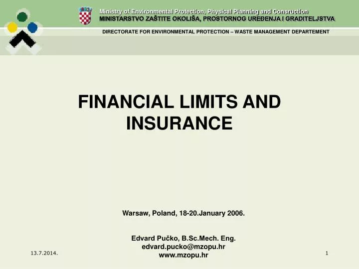financial limits and insurance