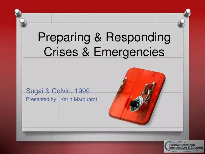 preparing responding crises emergencies
