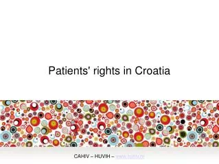 Patients' rights in Croatia