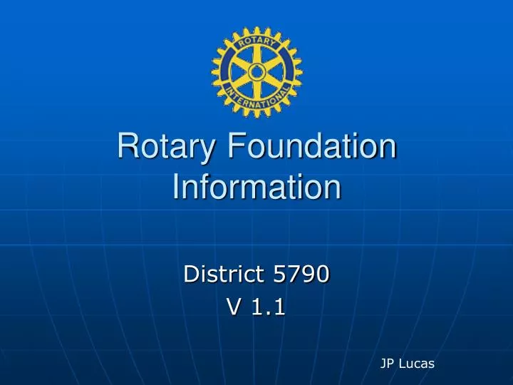 rotary foundation information