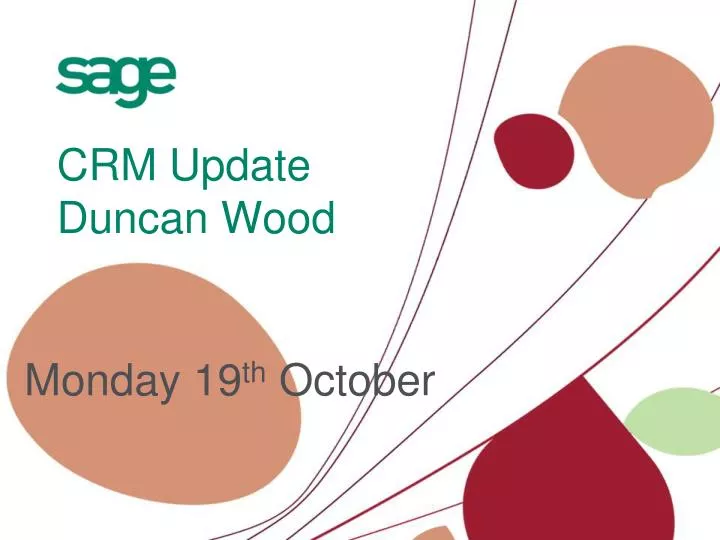 crm update duncan wood