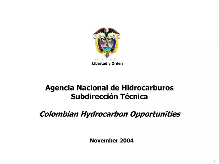 agencia nacional de hidrocarburos subdirecci n t cnica colombian hydrocarbon opportunities