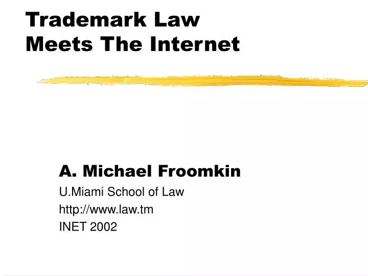 trademark law meets the internet
