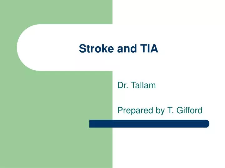 stroke and tia