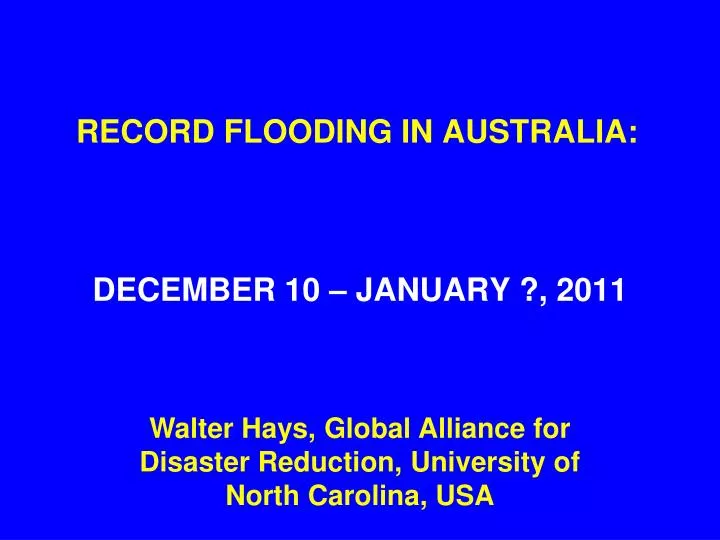 record flooding in australia