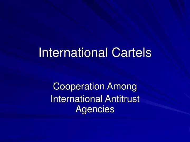 international cartels