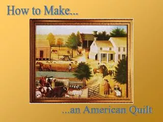 How to Make...