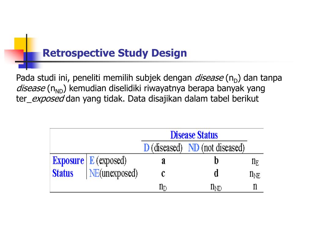 PPT - Retrospective Study Design PowerPoint Presentation, free download ...