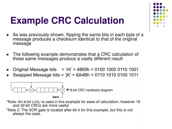 example crc calculation