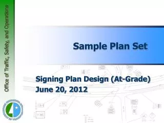 Sample Plan Set