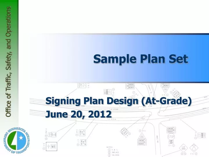 sample plan set