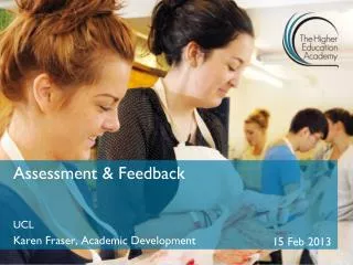 Assessment &amp; Feedback