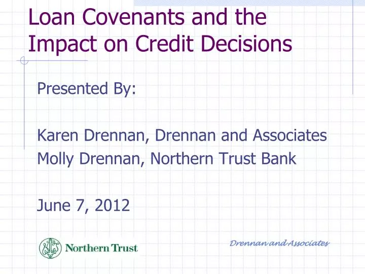 loan covenants and the impact on credit decisions