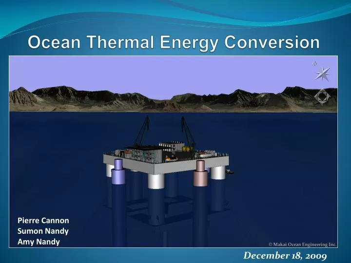ocean thermal energy conversion