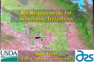 RS Requirements for Scheduling Irrigations