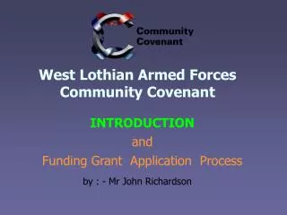 West Lothian Armed Forces Community Covenant