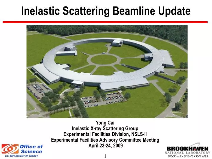 inelastic scattering beamline update