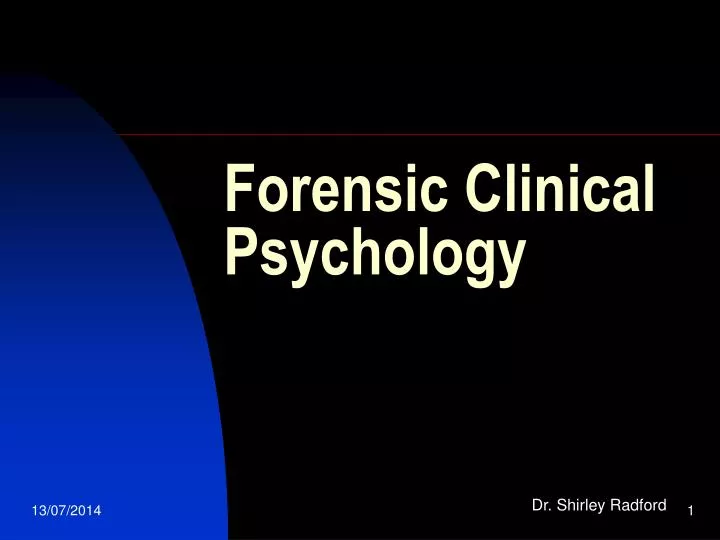 forensic clinical psychology