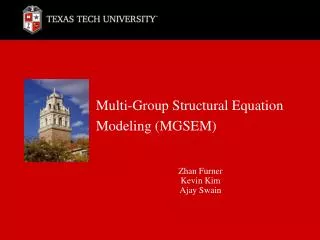 Multi-Group Structural Equation Modeling (MGSEM)