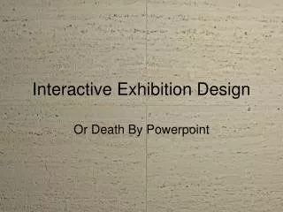 Interactive Exhibition Design