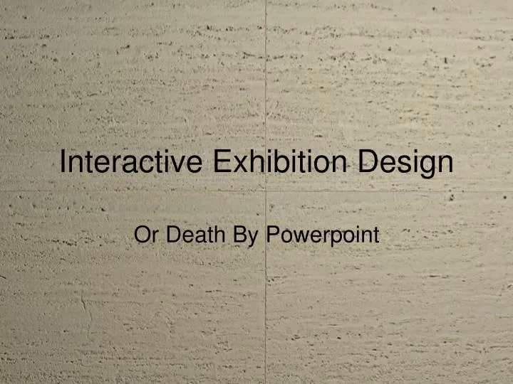 interactive exhibition design