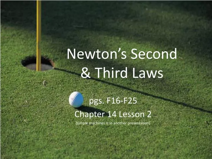 newton s second third laws