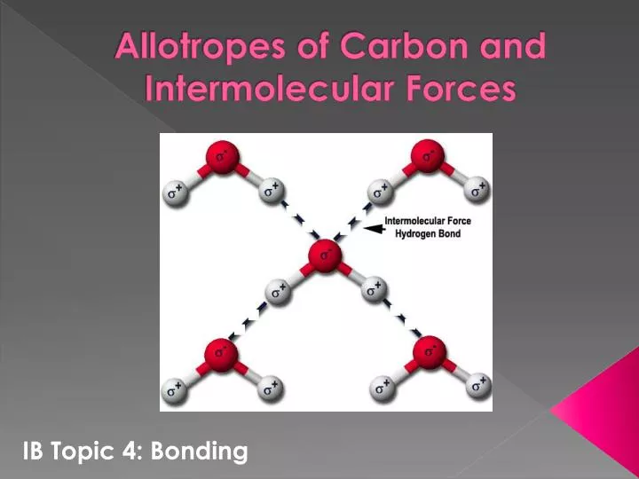 allotropes of carbon and intermolecular forces