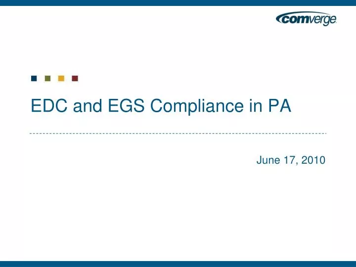 edc and egs compliance in pa