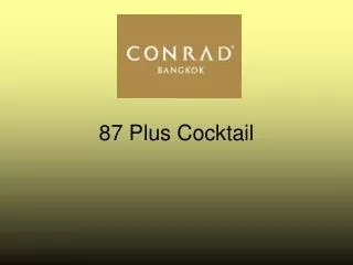 87 Plus Cocktail