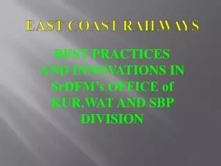 EAST COAST RAILWAYS