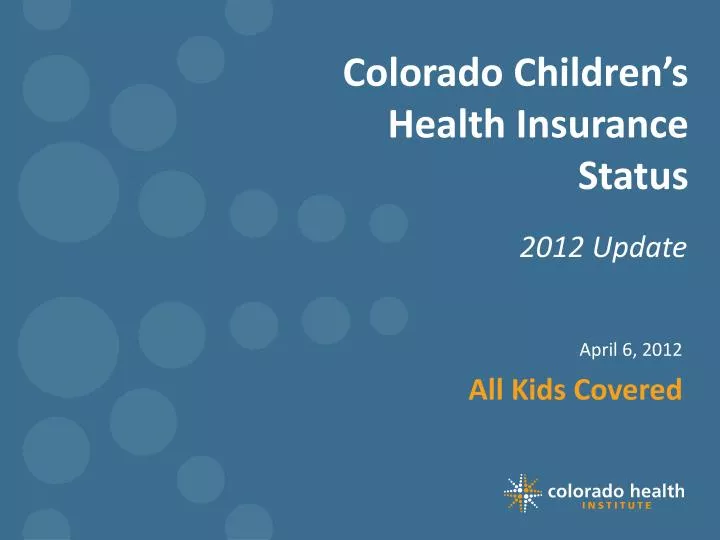colorado children s health insurance status